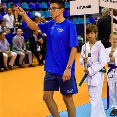 Etienne à la ceremonie d'ouverture